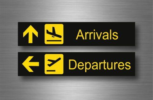 Airport departure & arrival board sign